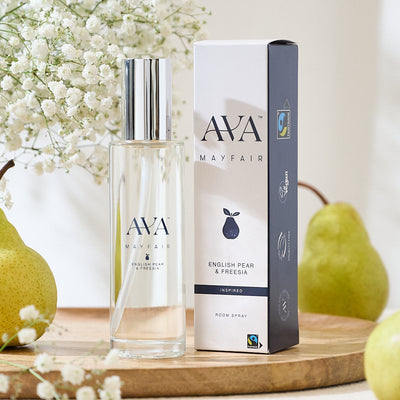 English Pear & Freesia Room Spray | Fresh Floral Scent – Ava Mayfair