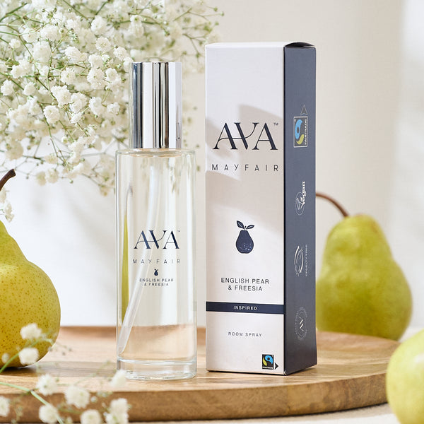English Pear & Freesia Room Spray | Fresh Floral Scent – Ava Mayfair
