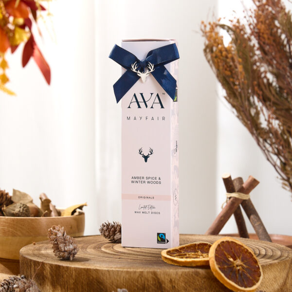 Ava Mayfair Amber Spice & Winter Woods Wax Melt Disc Box